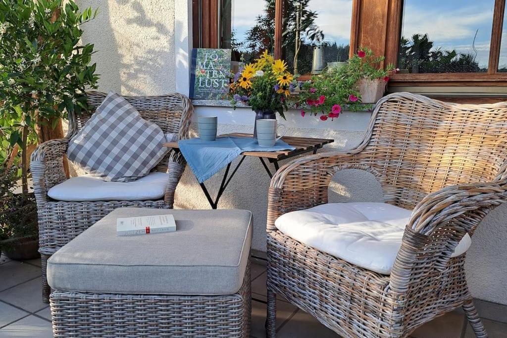 Gemuetliche Waldrandlage In Badenweiler Sehringen Ferienwohnung エクステリア 写真